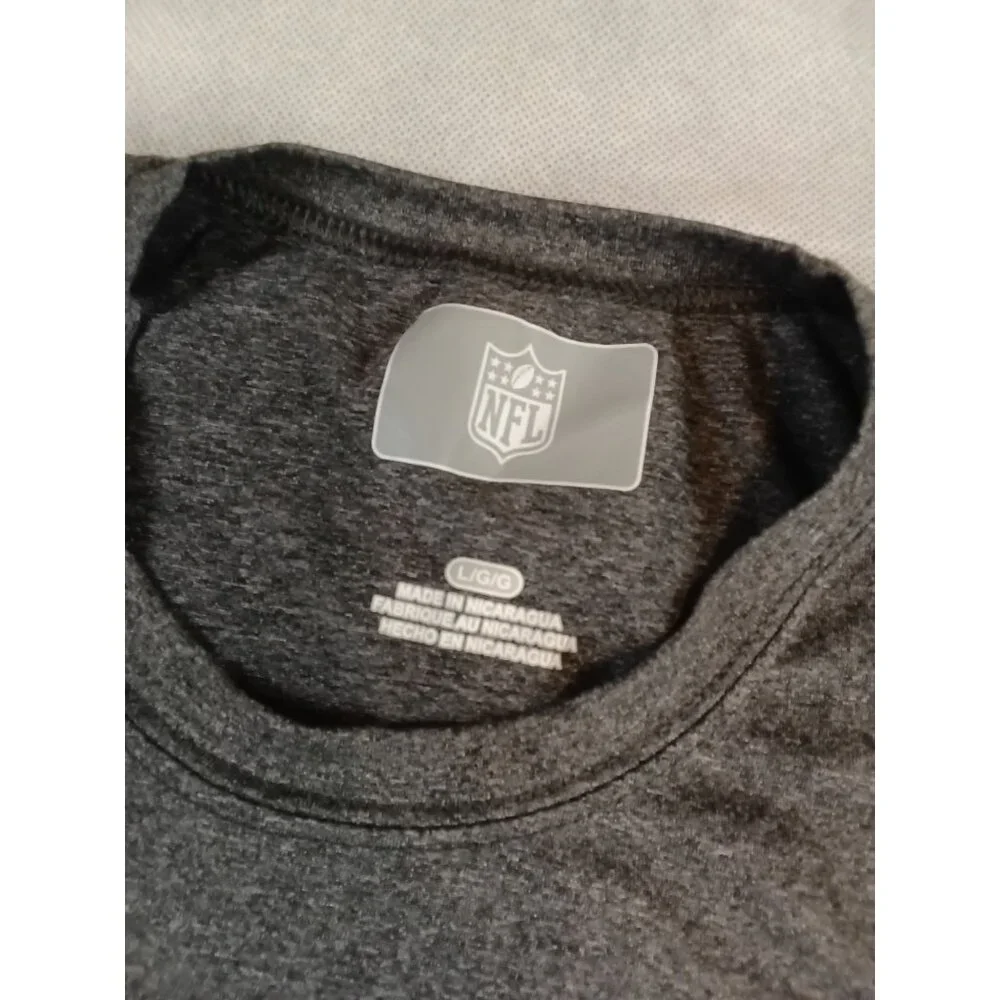 Dallas Cowboys NFL Football T-Shirt Gray Polyester - Picture 3 of 5